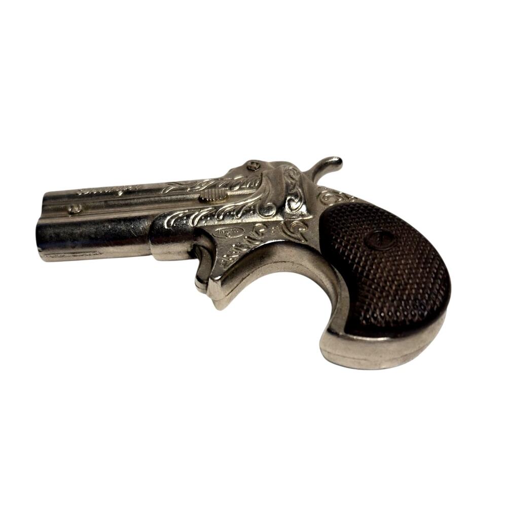 Vintage Redondo Spain Mini Derringer Die-Cast Cap Gun Cocking & Trigger Work